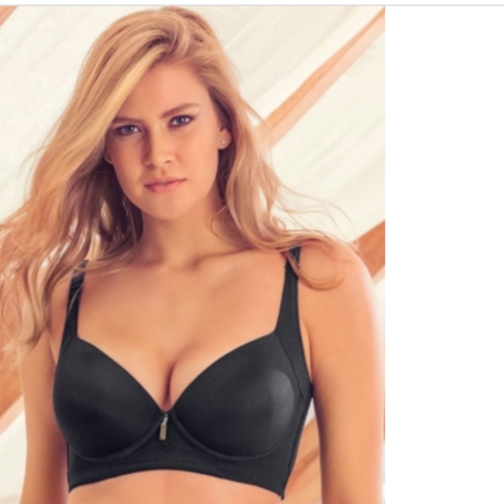 Leonisa Back Smoothing Bra with Soft Full Coverage Cups 011970 - Black